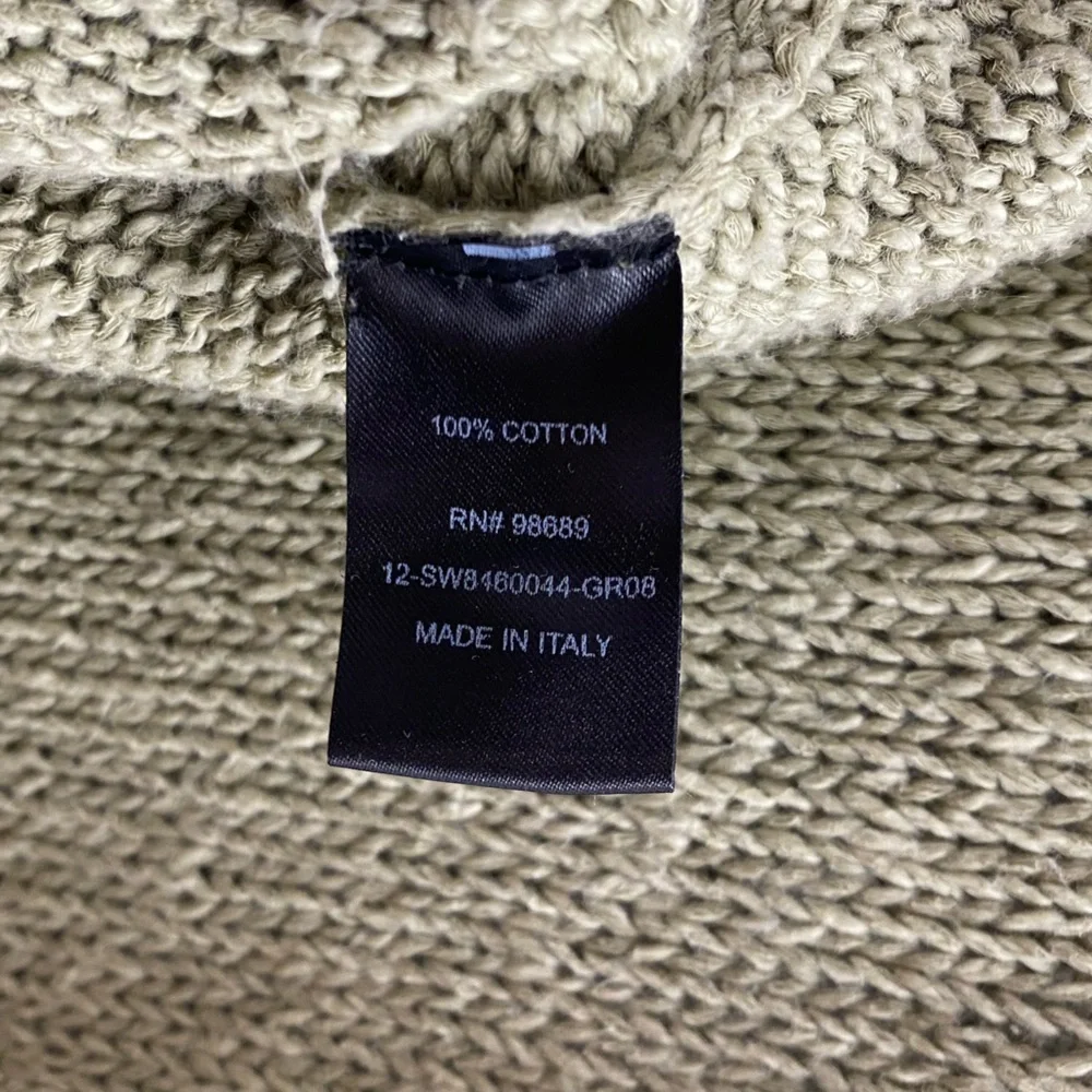 Todd Snyder Cotton Sweater Vest Men’s Size S Sage Green Italian Yarn Italy